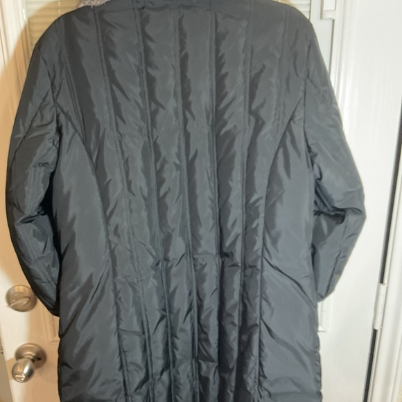 Larry Levine Down Womens Black Long Sleeve Winter Coat Size Large - Picture 6 of 16